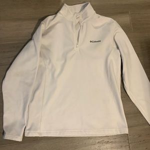 White Columbia half zip hoodie